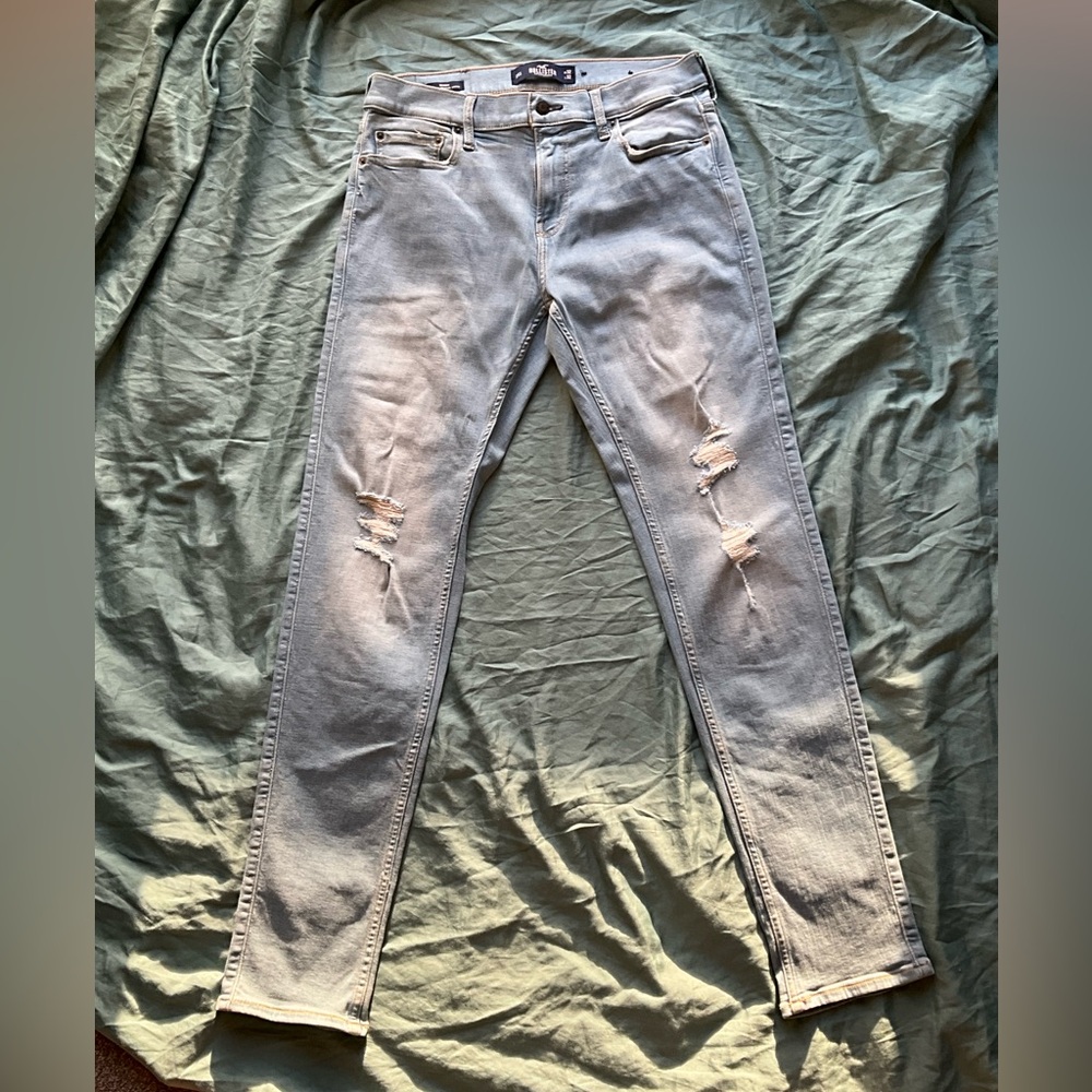 Hollister Men's Light Blue Skinny Jeans